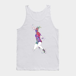 Handball Player Girl Hits The Ball Tank Top